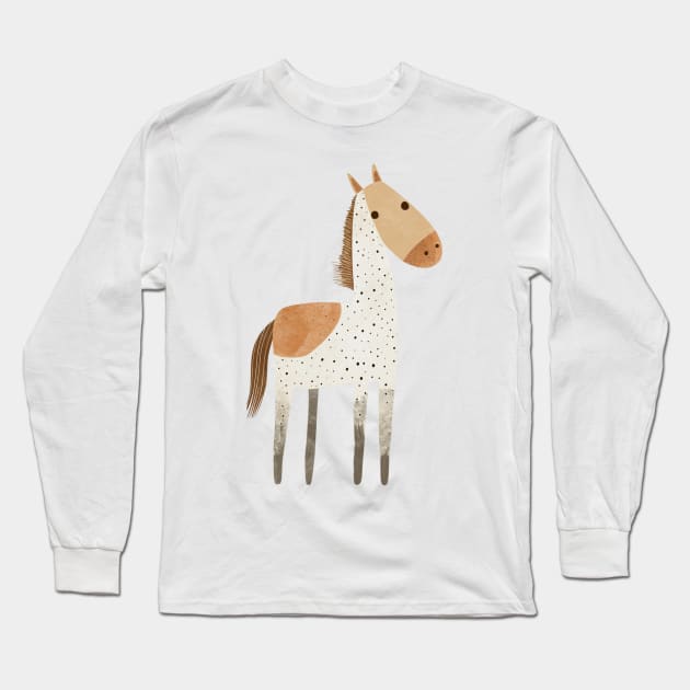 Hourse minimalist Long Sleeve T-Shirt by hnueng111